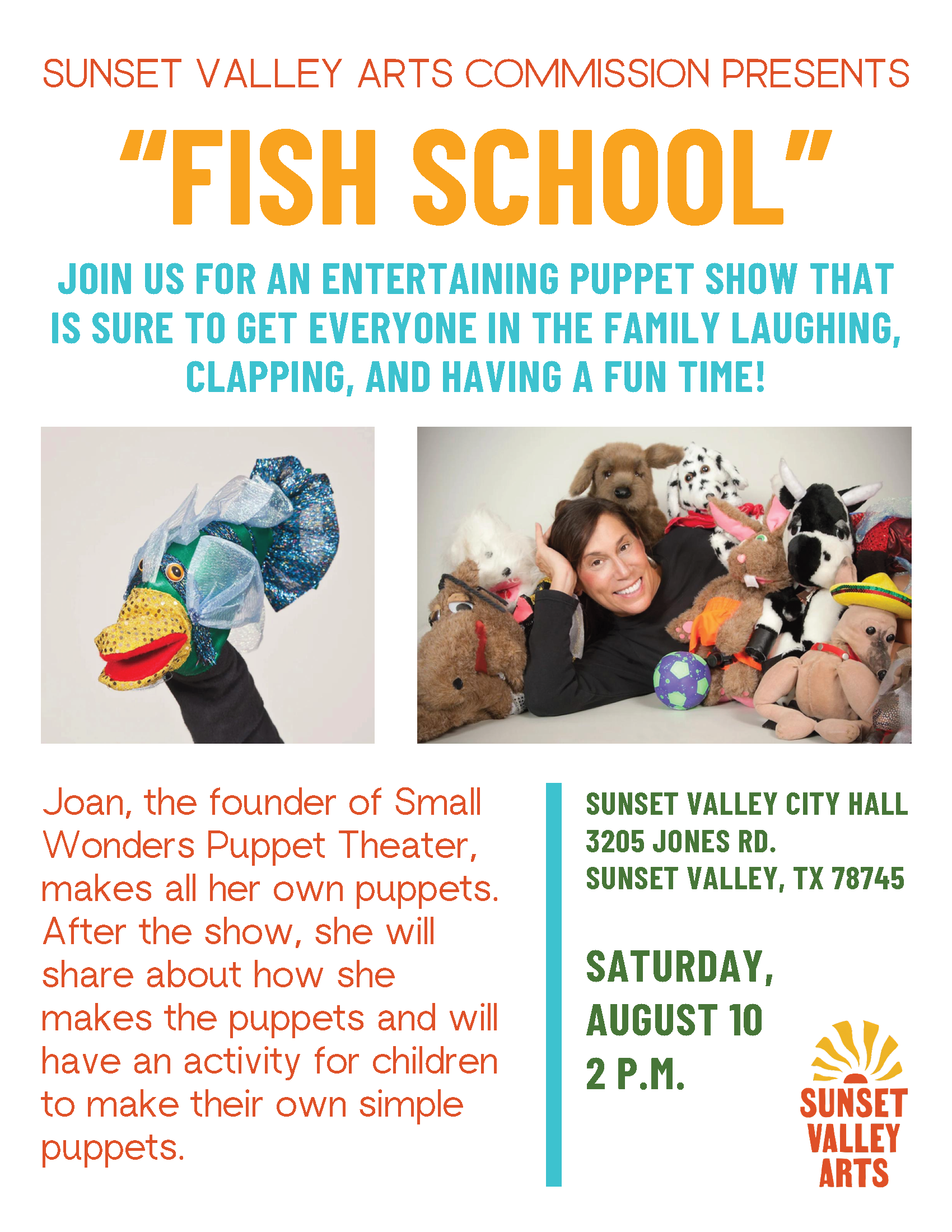 kids puppet show flyer SVCH 08-10-24